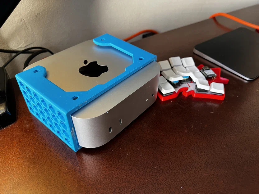Ngàm gắn Mac Mini M4 2024 dưới gầm bàn - Thiết kế in 3D nhanh gọn - Image 1