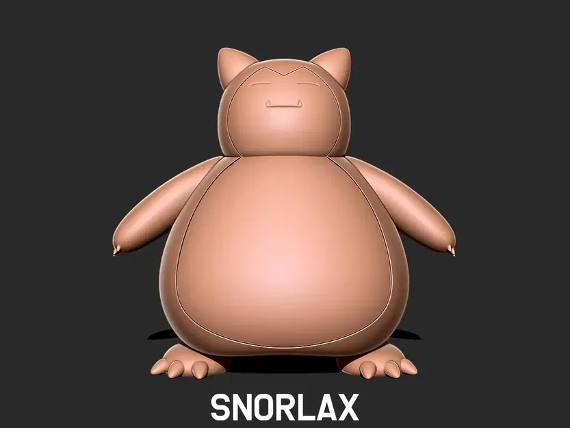 Mô hình 3D Snorlax - Pokemon ngủ gật đáng yêu cực dễ in cho bạn - Image 1