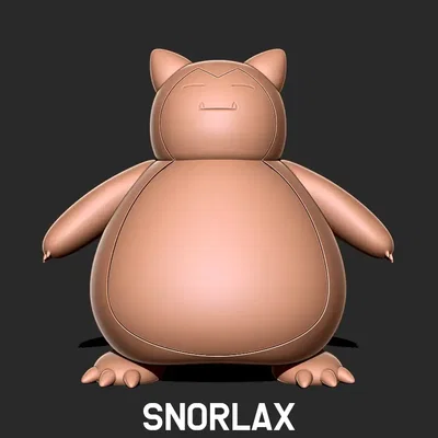 Mô hình 3D Snorlax - Pokemon ngủ gật đáng yêu cực dễ in cho bạn