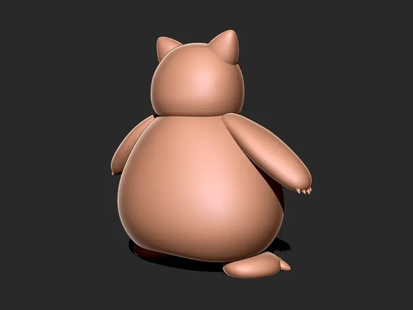 Mô hình 3D Snorlax - Pokemon ngủ gật đáng yêu cực dễ in cho bạn - Image 2