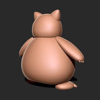 Mô hình 3D Snorlax - Pokemon ngủ gật đáng yêu cực dễ in cho bạn