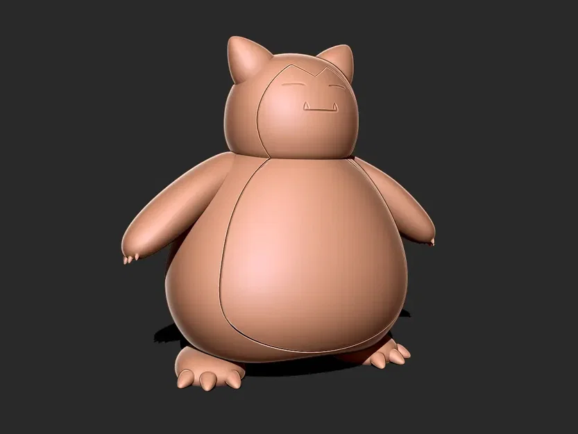 Mô hình 3D Snorlax - Pokemon ngủ gật đáng yêu cực dễ in cho bạn - Image 4