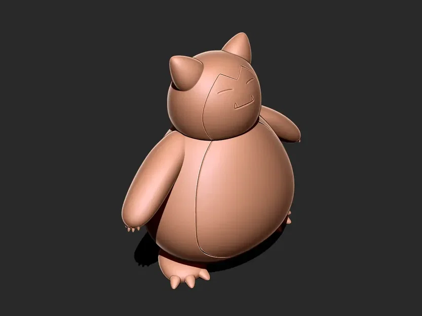 Mô hình 3D Snorlax - Pokemon ngủ gật đáng yêu cực dễ in cho bạn - Image 5