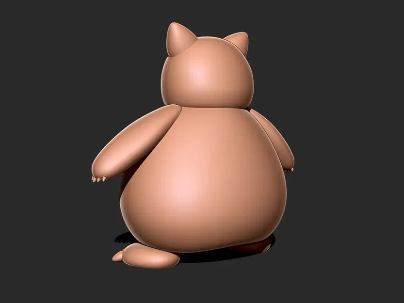 Mô hình 3D Snorlax - Pokemon ngủ gật đáng yêu cực dễ in cho bạn - Image 6