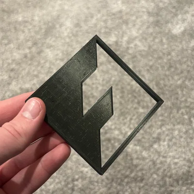 Mô hình logo FlashForge - File in 3D trang trí chất lượng