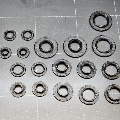 Bộ khoen lỗ (Eyelets) 3D đa kích thước tùy chỉnh tiện lợi