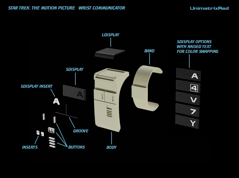 Star Trek: TMP Wrist Communicator – Bộ liên lạc đeo tay (The Motion Picture) - Image 2