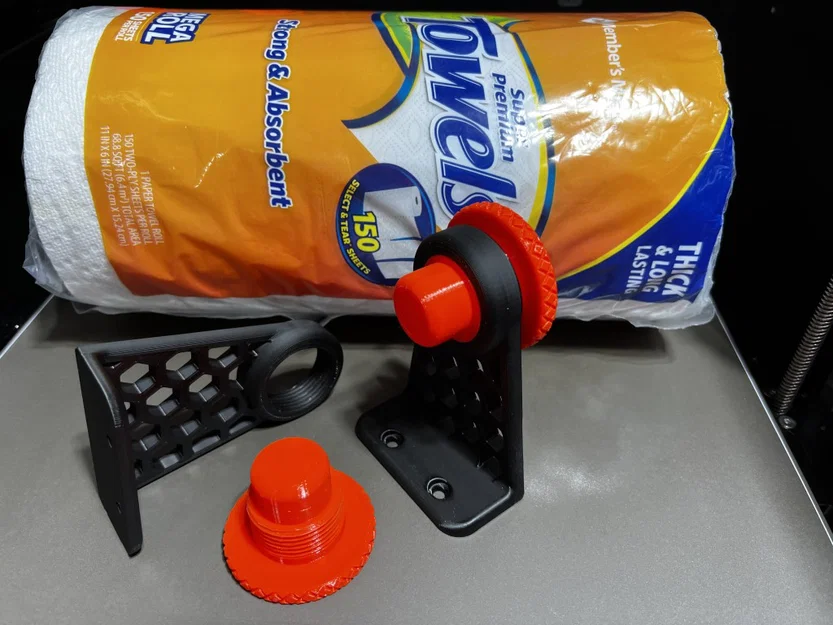 Giá treo khăn giấy 3D có lỗ bắt vít cực tiện dụng - Image 2