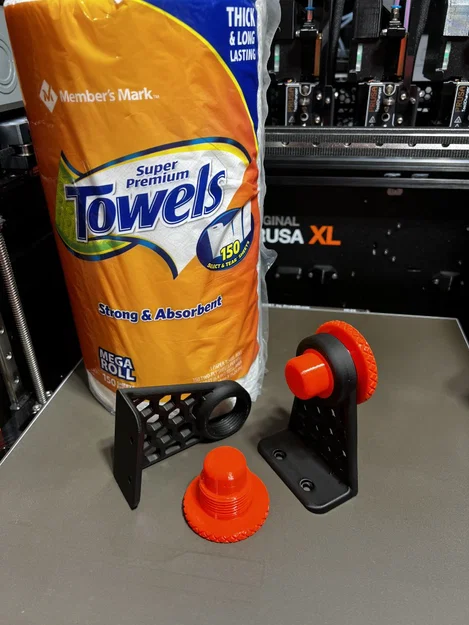 Giá treo khăn giấy 3D có lỗ bắt vít cực tiện dụng - Image 3