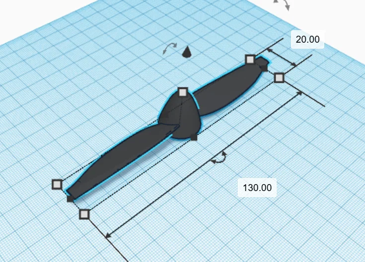 Cánh quạt 2 lá lắp ngàm (Snap Fit) - Image 1