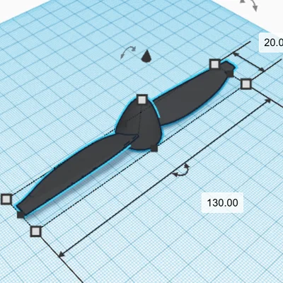 Cánh quạt 2 lá lắp ngàm (Snap Fit)