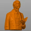 Tượng bán thân Abraham Lincoln đang đọc sách (bản scan) - Thumbnail 2