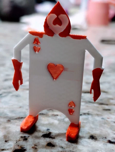 Mô hình 3D Chú Lính Quân Bài trong Alice in Wonderland cực dễ thương - Image 1