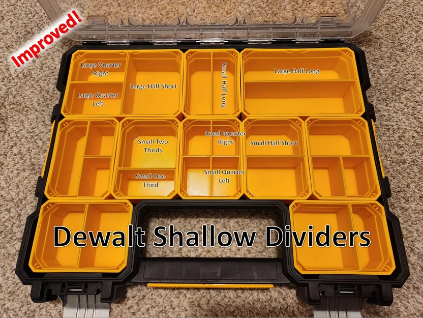 Dewalt Pro Shallow Organizer - Insert vách ngăn cho khay (bản cải tiến) - Image 1