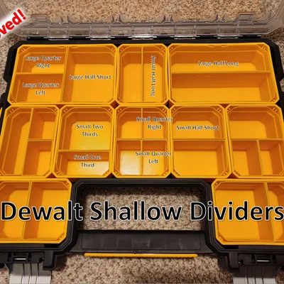 Dewalt Pro Shallow Organizer - Insert vách ngăn cho khay (bản cải tiến)