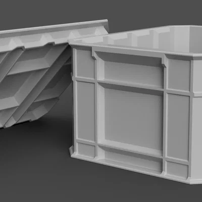 Thùng Lưu Trữ In Được & Nắp (Printable Storage Crate & Lid)