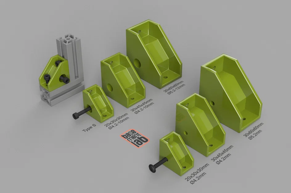 Góc liên kết 3 trục có gân đỡ cho 2020/3030/4040 (Supported Corner Bracket 3 Axis) - Image 1