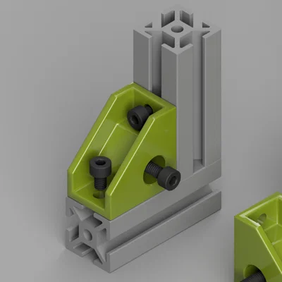 Góc liên kết 3 trục có gân đỡ cho 2020/3030/4040 (Supported Corner Bracket 3 Axis)
