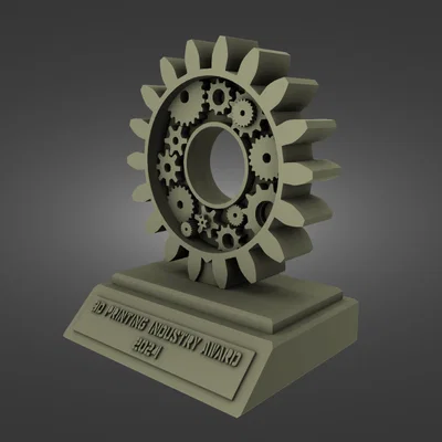 Mô hình Cúp vinh danh 3D Printing Industry Awards 2024 độc đáo