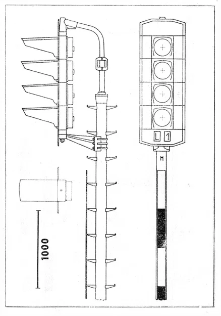 Mô hình tín hiệu đường sắt AŽD typ 70 tỉ lệ H0 siêu chi tiết - Image 1