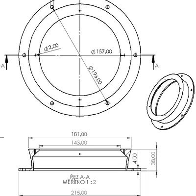 Adapter loa VW (VW Speaker adapter) cho loa 130mm