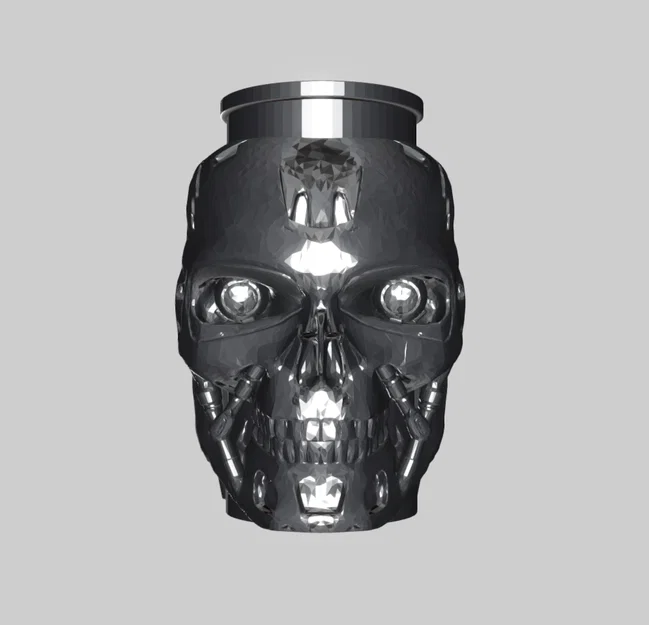 Mô hình ly nước và ống đựng bút Terminator T800 ấn tượng - Image 2