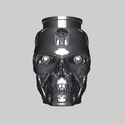 Mô hình ly nước và ống đựng bút Terminator T800 ấn tượng