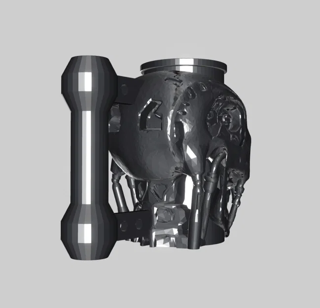 Mô hình ly nước và ống đựng bút Terminator T800 ấn tượng - Image 3