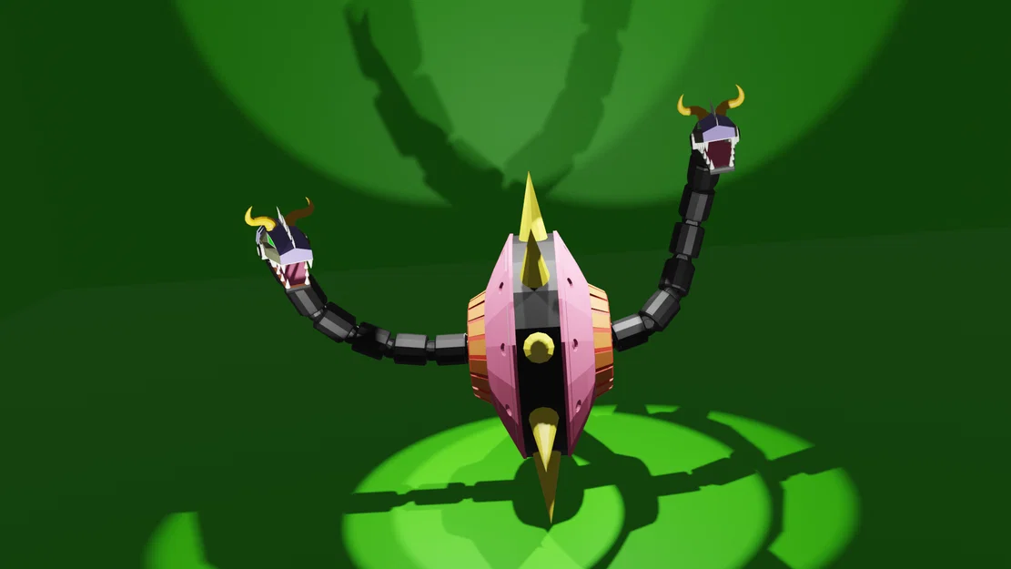 Mô hình 3D Golgoth 2 Goru Goru - Quái vật cơ khí kinh điển từ Goldorak - Image 1