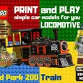 Mô hình đầu tàu xe lửa Reid Park Zoo tương thích LEGO 3D - Thumbnail 1