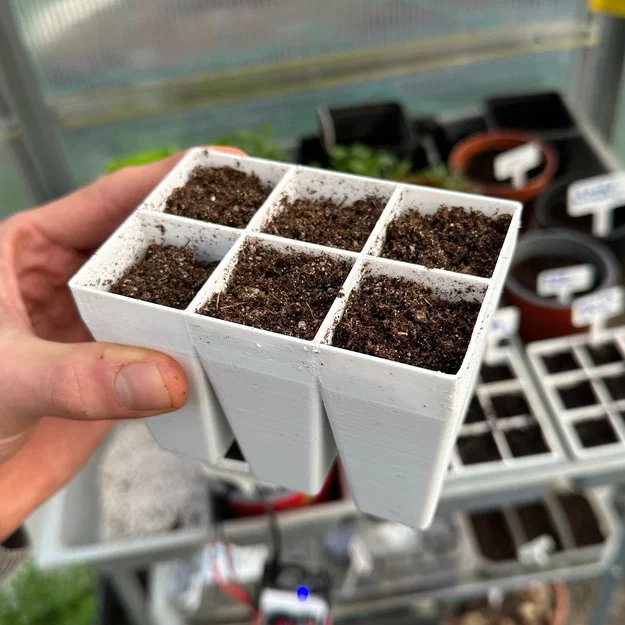 Khay Ươm Hạt Tối Ưu - 6 Ô (Optimal Seed Tray - 6 Cell) - Image 1