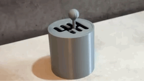 Gated Shifter fidget – Đồ chơi fidget giả lập cần số gated - Thumbnail 1