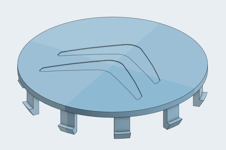 Nắp chụp tâm mâm 60mm (Citroen & bản trơn universal) - Image 3