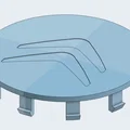 Nắp chụp tâm mâm 60mm (Citroen & bản trơn universal) - Thumbnail 3