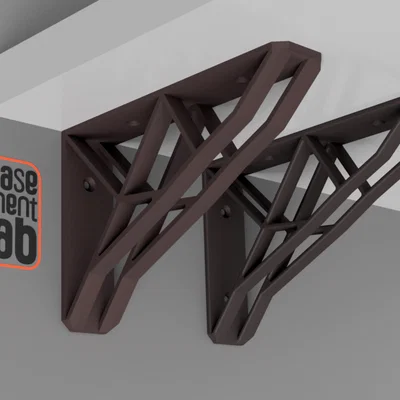 Ke đỡ kệ treo tường hình học 150x100mm (Mẫu in 3D DIY)