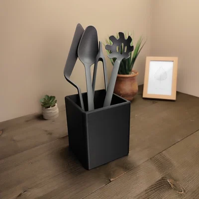 Ống Đựng Dụng Cụ Nhà Bếp Tối Giản (Minimalist Kitchen Utensil Holder)