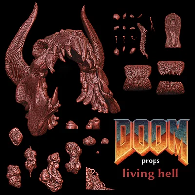 Mô hình trang trí Doom Props - Living Hell độc đáo cho game thủ