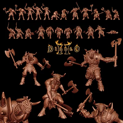 Mô hình 3D Blood Lord (Diablo II) cực chất cho anh em sưu tầm