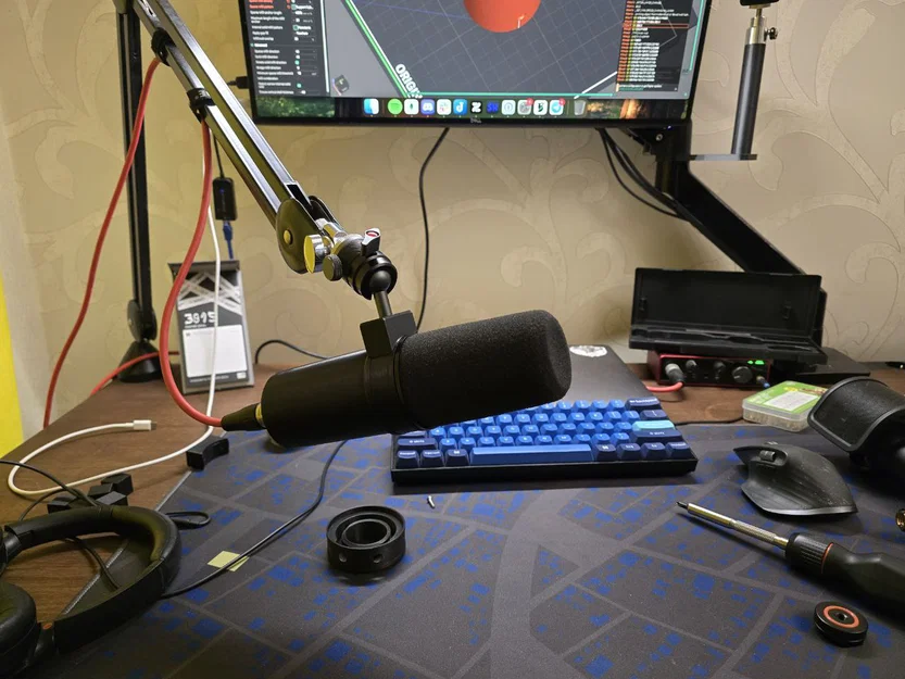 Chuyển Shure SM58 sang phong cách Shure SM7B (3D printed case) - Image 1