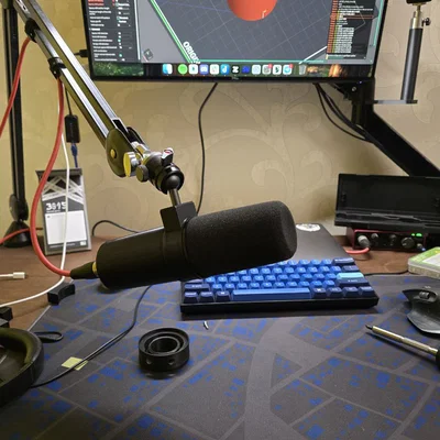 Chuyển Shure SM58 sang phong cách Shure SM7B (3D printed case)