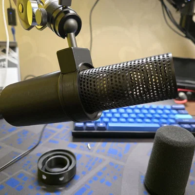 Chuyển Shure SM58 sang phong cách Shure SM7B (3D printed case)