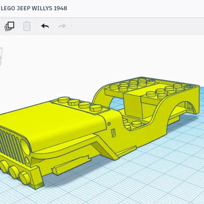 Mô hình in 3D LEGO Jeep Willys 1948 cho người đam mê sưu tầm