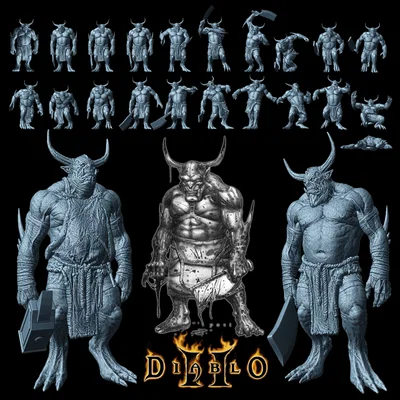 Bộ mô hình 3D Diablo II: The Smith và Slayer đầy ấn tượng