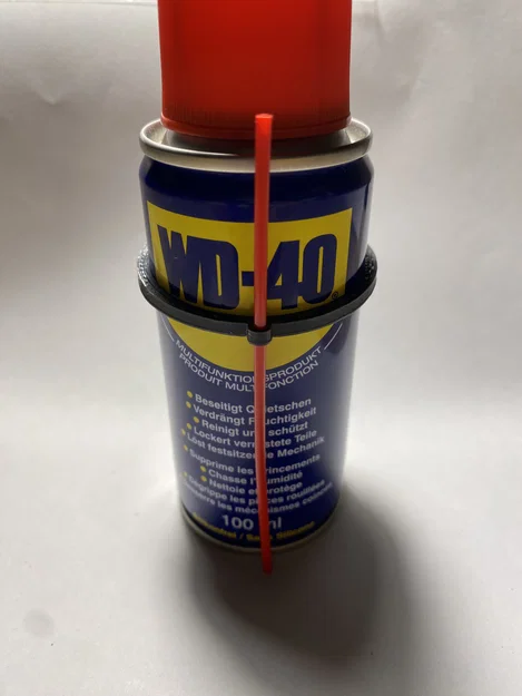 Giá giữ ống đỏ (straw) cho WD-40 100ml - Image 1