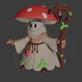 Mô hình pháp sư nấm Shroomy cho game DnD (3D Printable) - Thumbnail 1