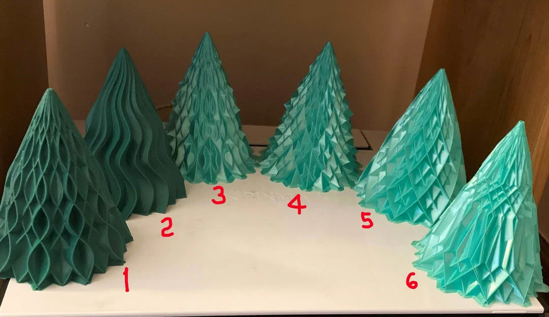 Cây Thông Noel 2024 (Christmas Tree 2024) – 6 mẫu Vase Mode cho đèn tealight pin - Image 1