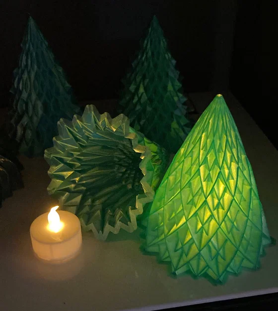 Cây Thông Noel 2024 (Christmas Tree 2024) – 6 mẫu Vase Mode cho đèn tealight pin - Image 3