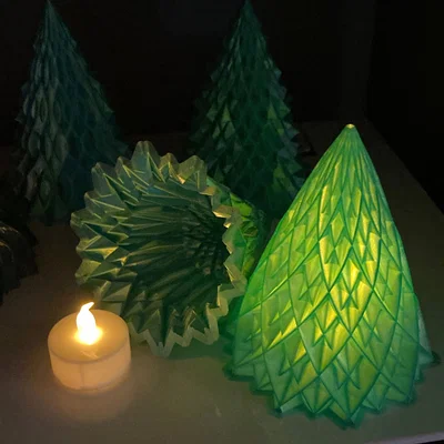 Cây Thông Noel 2024 (Christmas Tree 2024) – 6 mẫu Vase Mode cho đèn tealight pin