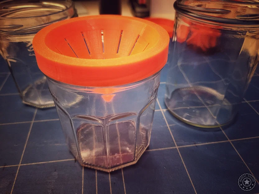 Bẫy ruồi giấm (Fruit fly trap) cho hũ mứt – lỗ mở ~71mm - Image 1