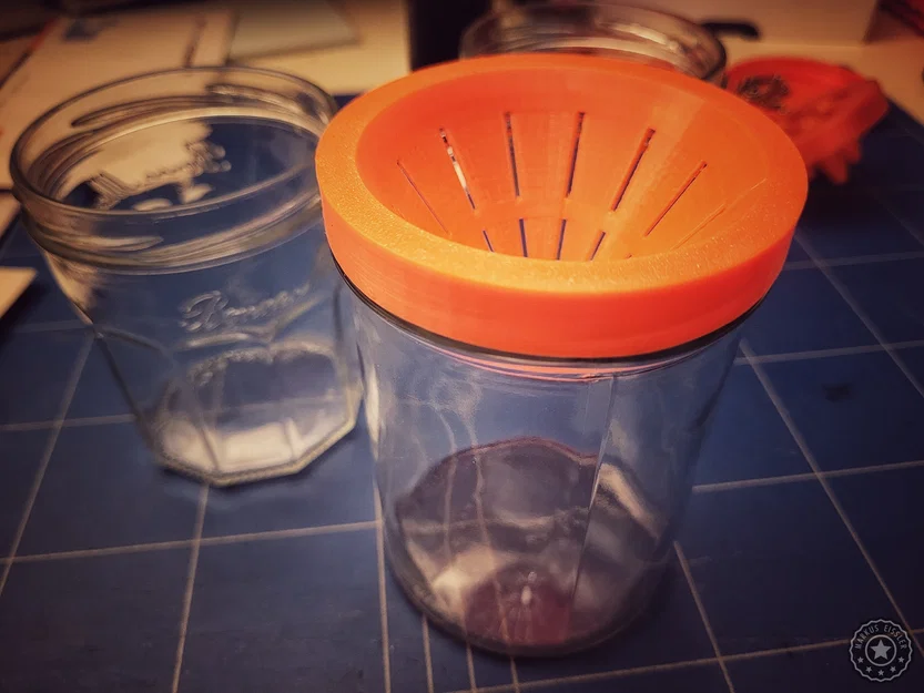 Bẫy ruồi giấm (Fruit fly trap) cho hũ mứt – lỗ mở ~71mm - Image 2